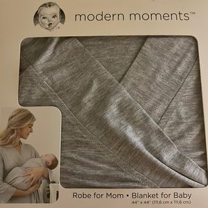 New Modern Moments by Gerber Robe & Swaddle Blanket Set, 2-Piece